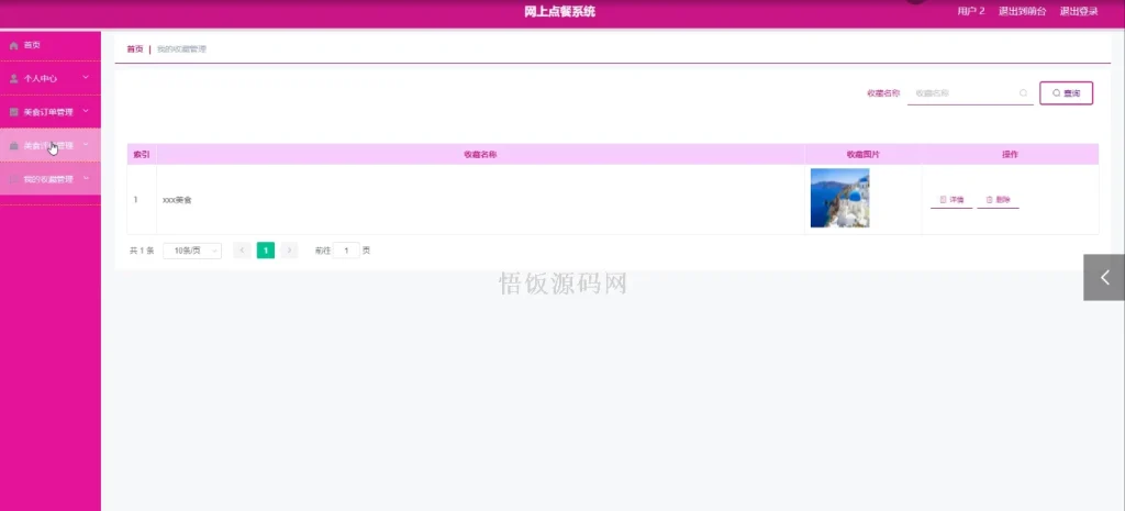 图片[9]-Java毕业设计-基于SpringBoot的网上点餐系统(毕业论文+答辩PPT+毕设源代码)-悟饭源码