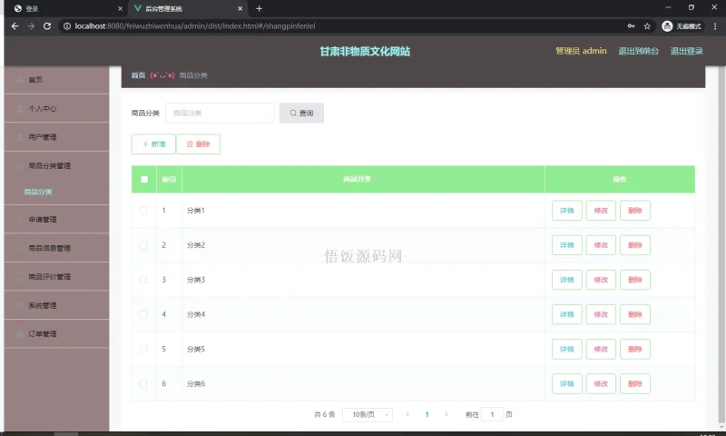 Java毕业设计-基于SpringBoot的甘肃非物质文化网站(毕业论文+答辩PPT+毕设源代码)-悟饭源码