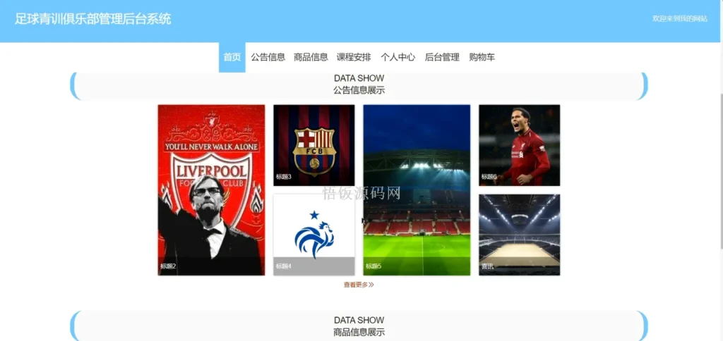 图片[3]-Java毕业设计-基于SpringBoot的足球青训俱乐部管理后台系统(毕业论文+答辩PPT+毕设源代码)-悟饭源码