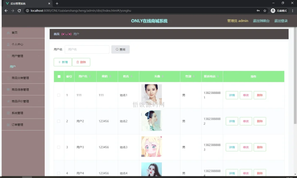 图片[1]-Java毕业设计-基于SpringBoot的在线商城系统(毕业论文+答辩PPT+毕设源代码)-悟饭源码