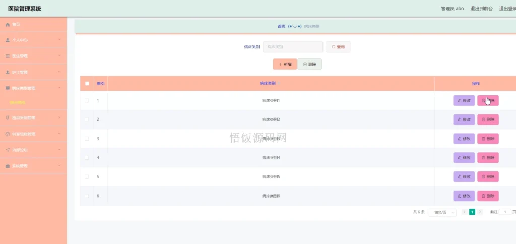图片[6]-Java毕业设计-基于SpringBoot的医院管理系统(毕业论文+答辩PPT+毕设源代码)-悟饭源码